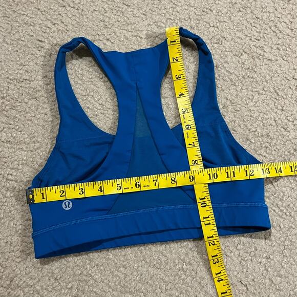 Lululemon Invigorate Sports Bra Whirlpool Blue Size 6 - Picture 4 of 4